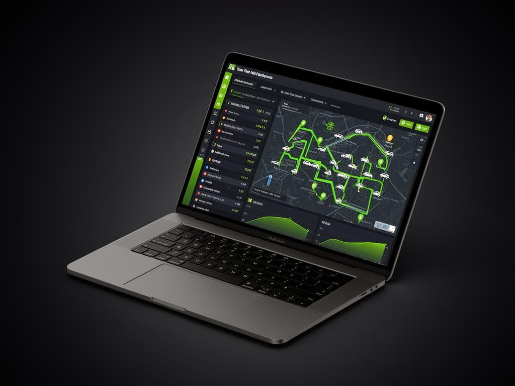 LogiTrack Fleet - Fleet management with GPS tracking for 200+ vehicles and 30% cost reduction.